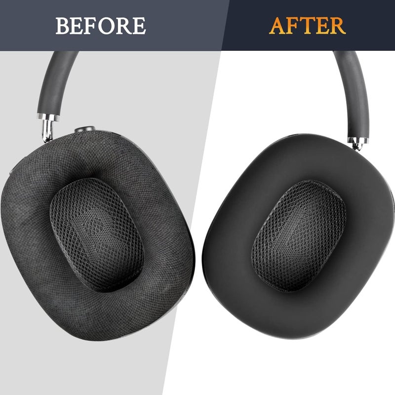 SoloWIT Sweat Proof Silicone Ear Cover for AirPods Max, Comfortable Fit for Gym Exercise, Easy to Clean, No Sound Quality Loss - Black - Image 5